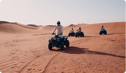 morning desert safari with 30 mins quad bike ride