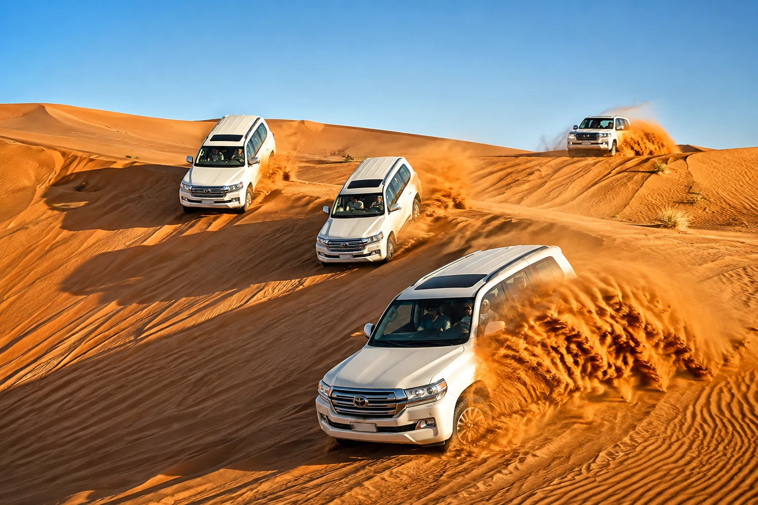 Dune Bashing during Dubai Desert Safari