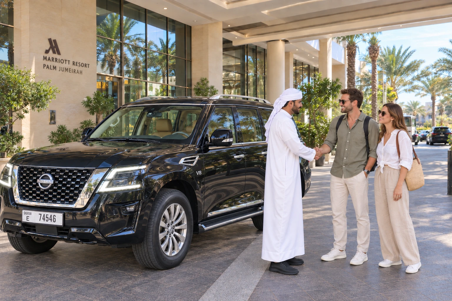 Hotel pickup for a Dubai desert safari experience
